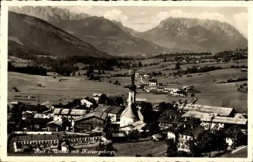 Ak Reit im Winkl Oberbayern, Panorama, Kaisergebirge