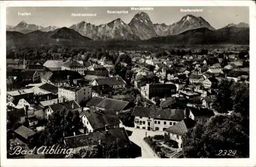 Ak Bad Aibling in Oberbayern, Ortsübersicht, Wendelstein, Breitenstein, Hochsalwand