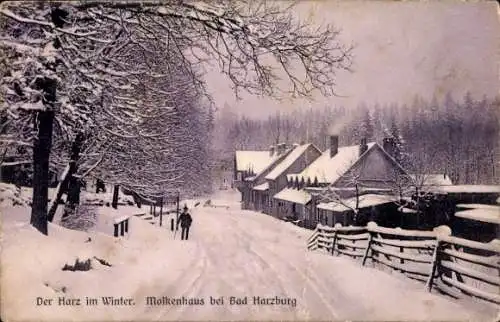 Ak Bad Harzburg am Harz, Molkenhaus, Winter