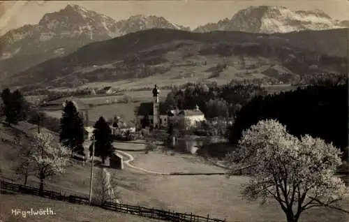 Ak Högelwörth Höglwörth Anger im Rupertiwinkel Oberbayern, Panorama