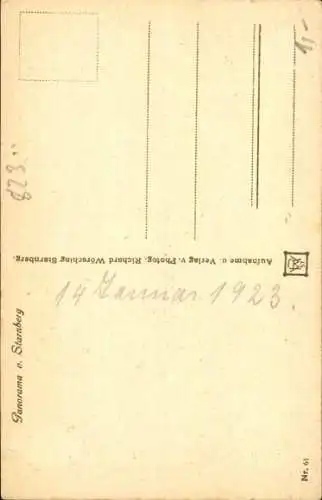 Ak Starnberg in Oberbayern, Panorama