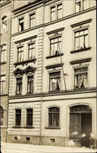 Foto Ak Zwickau in Sachsen, Wohnhaus Moritzstraße 18, Anwohner