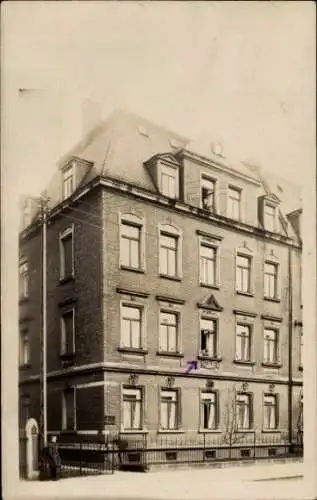 Foto Ak Zwickau, Wohnhaus Marienthaler Straße 58, Schuhmacher H. Dörfel, Anwohner