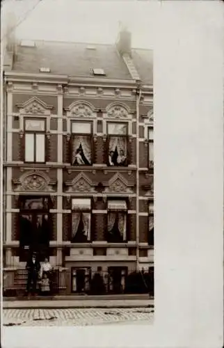 Foto Ak Hansestadt Bremen, Wohnhaus und Anwohner