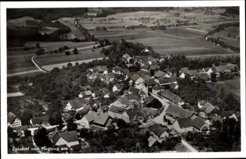 Ak Zußdorf Wilhelmsdorf in Württemberg, Fliegeraufnahme