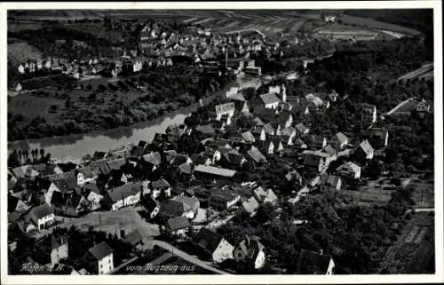 Ak Friedrichshafen am Bodensee, Luftschiff LZ 127 Graf Zeppelin, Fliegeraufnahme