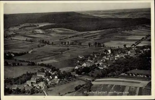 Ak Michelfeld im Kreis Schwäbisch Hall, Fliegeraufnahme