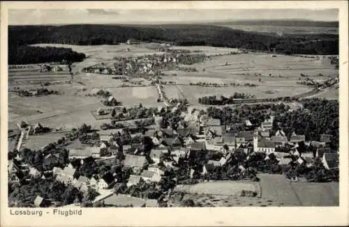 Ak Loßburg im Schwarzwald, Fliegeraufnahme