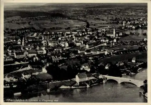 Ak Rheinfelden in Baden, Fliegeraufnahme