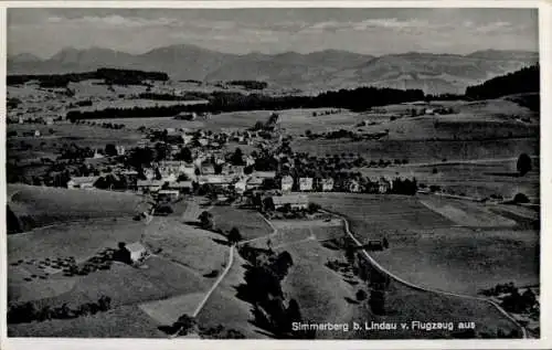 Ak Weiler Simmerberg im Allgäu, Luftaufnahme