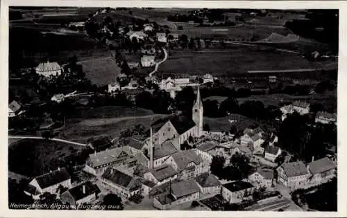 Ak Heimenkirch im Allgäu, Fliegeraufnahme