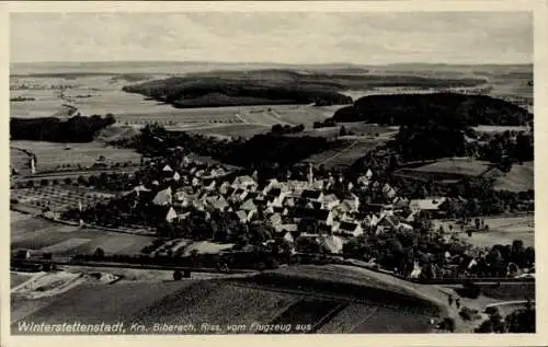 Ak Winterstettenstadt Ingoldingen, Fliegeraufnahme