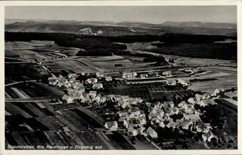 Ak Bleichstetten St. Johann in Württemberg, Luftaufnahme