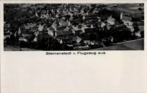 Ak Steinenstadt Neuenburg am Rhein Baden, Fliegeraufnahme