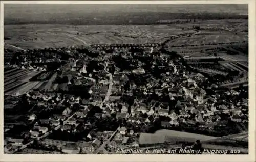 Ak Altenheim Neuried in Baden, Fliegeraufnahme