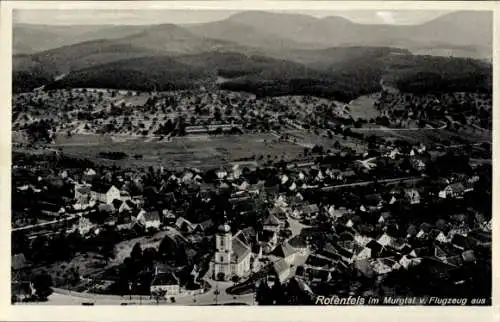 Ak Bad Rotenfels Gaggenau im Murgtal, Fliegeraufnahme