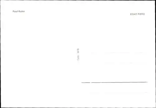 Ak Musiker Paul Kuhn, Portrait, Autogramm