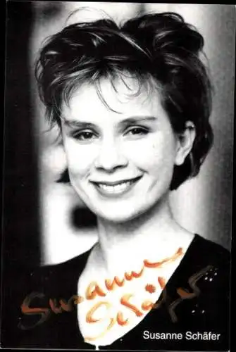 Ak Schauspielerin Susanne Schäfer, Portrait, Autogramm