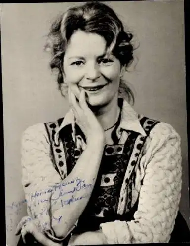 Ak Schauspielerin Elisabeth Wiedemann, Portrait, Autogramm