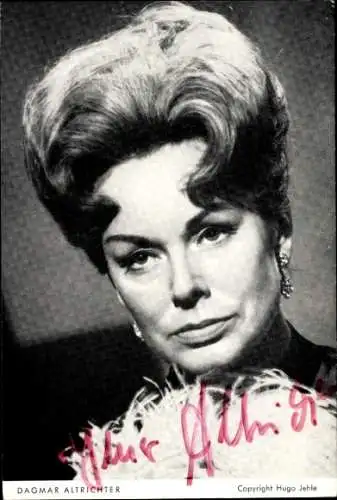 Ak Schauspielerin Dagmar Altrichter, Portrait, Autogramm