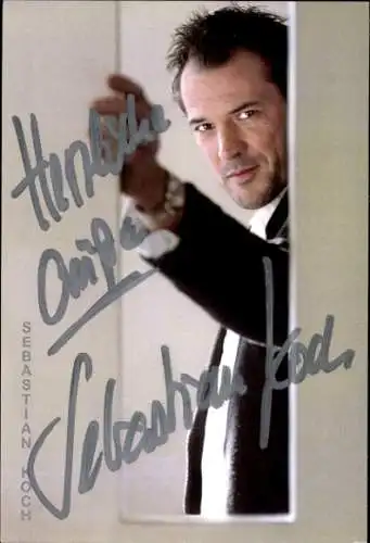 Ak Schauspieler Sebastian Koch, Portrait, Autogramm