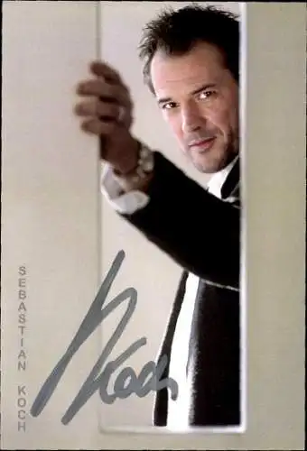 Ak Schauspieler Sebastian Koch, Portrait, Autogramm