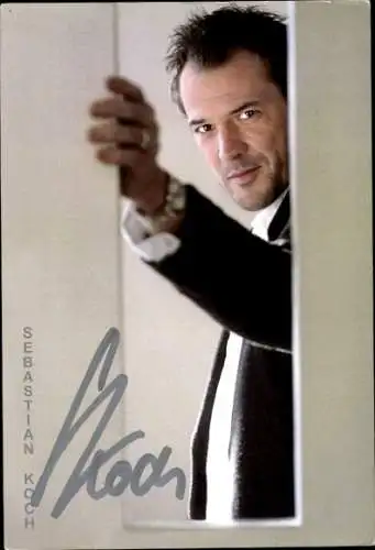 Ak Schauspieler Sebastian Koch, Portrait, Autogramm
