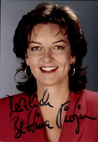 Ak Schauspielerin Bettina Tietjen, Portrait, Autogramm