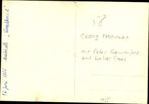 Ak Schauspieler Georg Thomalla, Portrait, Autogramm