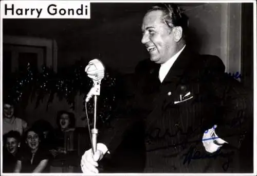 Ak Schauspieler Harry Gondi, Portrait, Autogramme