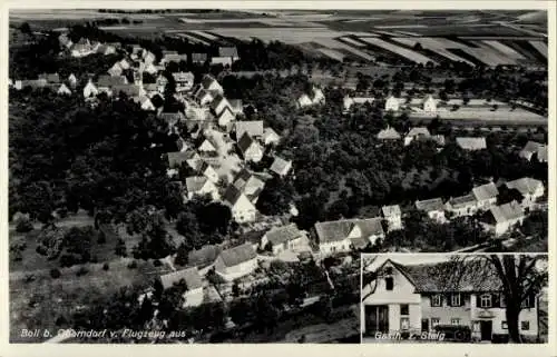 Ak Boll Oberndorf am Neckar, Luftaufnahme, Gasthaus zum Stalg