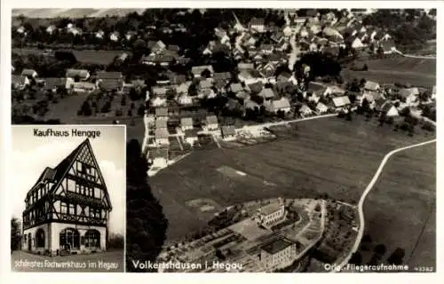 Ak Volkertshausen Baden Württemberg, Fliegeraufnahme, Kaufhaus Hengge