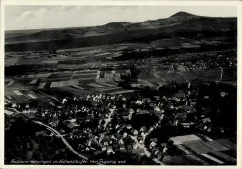 Ak Holzheim Göppingen in Württemberg, Fliegeraufnahme, Hohenstaufen