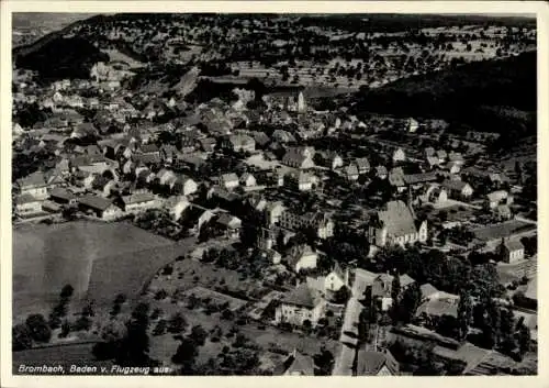 Ak Brombach Eberbach im Odenwald Baden, Fliegeraufnahme