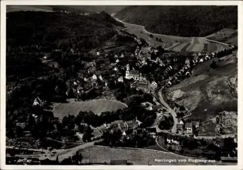 Ak Herrlingen Blaustein in Württemberg, Fliegeraufnahme