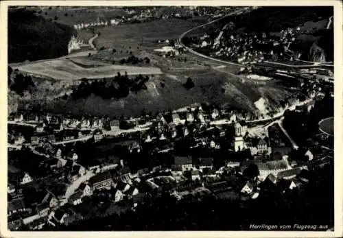 Ak Herrlingen Blaustein in Württemberg, Fliegeraufnahme