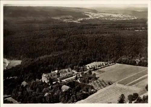 Ak Schömberg im Schwarzwald Württemberg, Fliegeraufnahme, Neue Heilanstalt