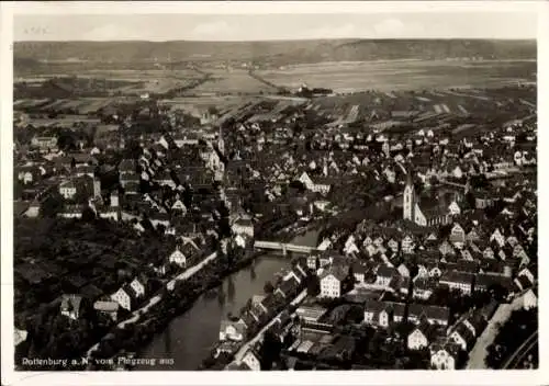 Ak Rottenburg am Neckar, Fliegeraufnahme