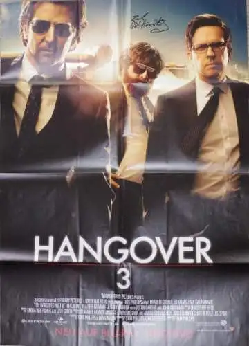 Ak Schauspieler Zach Galifianakis, Bradley Cooper, Hangover 3, Autogramm