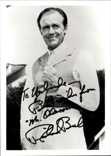 Ak Schauspieler Richard Bull, Autogramm