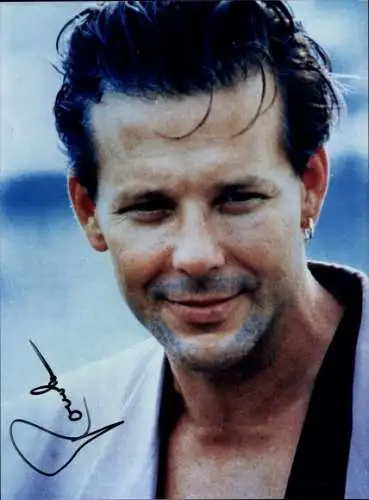 Ak Schauspieler Mickey Rourke, Autogramm