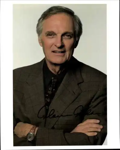 Ak Schauspieler Alan Alda, Autogramm