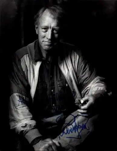 Foto Schauspieler Max von Sydow, Autogramm