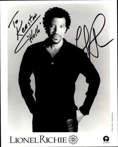 Foto Sänger Lionel Richie, Autogramm