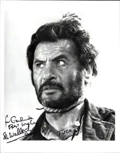 Foto Schauspieler Eli Wallach, Autogramm