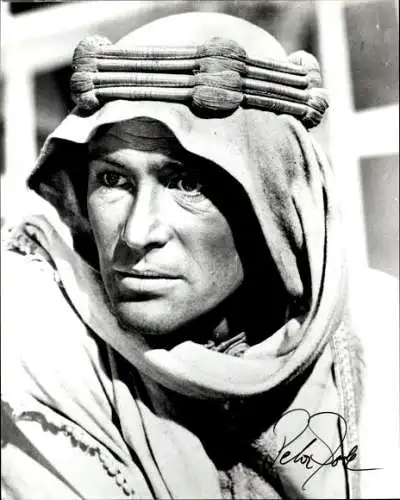 Ak Schauspieler Peter O'Toole, Lawrence of Arabia, Autogramm