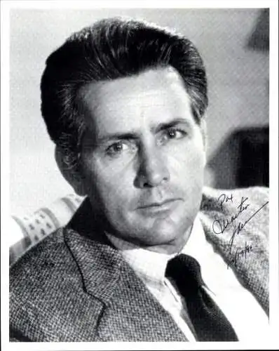 Foto Schauspieler Martin Sheen, Autogramm