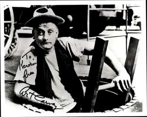 Foto Schauspieler Art Carney, Autogramm