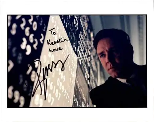 Foto Schauspieler Russell Crowe, Autogramm