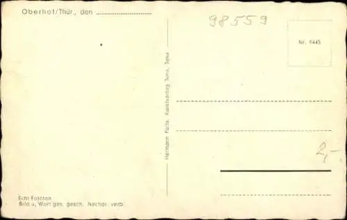 Ak Oberhof im Thüringer Wald, Gesamtansicht